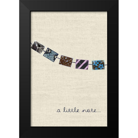 Thanks Black Modern Wood Framed Art Print by Gibbons, Lauren