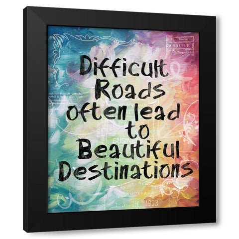 Beautiful Destinations Black Modern Wood Framed Art Print with Double Matting by Gibbons, Lauren