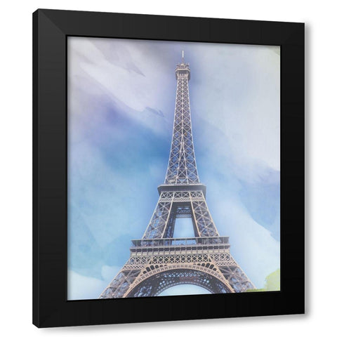 Paris 1 Black Modern Wood Framed Art Print with Double Matting by Gibbons, Lauren