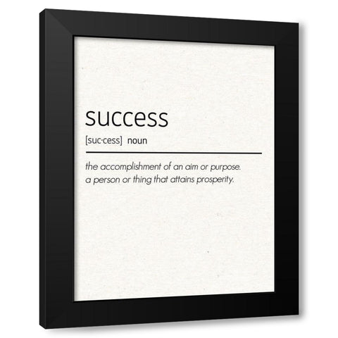 Success Black Modern Wood Framed Art Print with Double Matting by Gibbons, Lauren