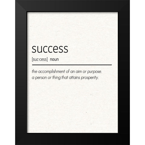 Success Black Modern Wood Framed Art Print by Gibbons, Lauren