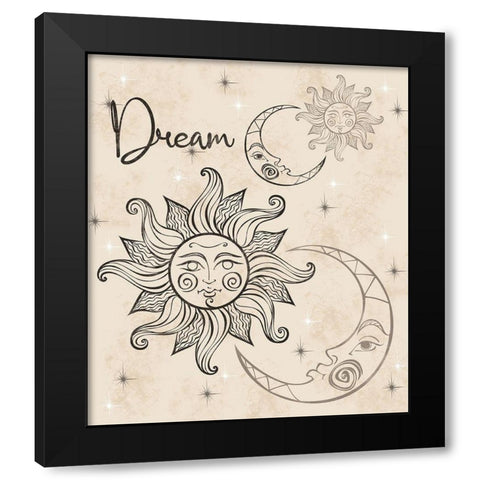 Dream B Black Modern Wood Framed Art Print by Gibbons, Lauren