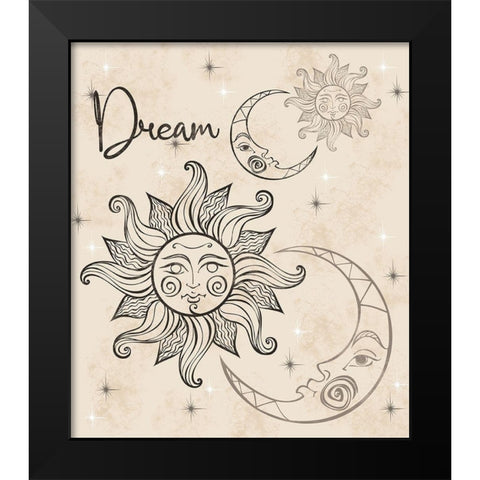Dream B Black Modern Wood Framed Art Print by Gibbons, Lauren