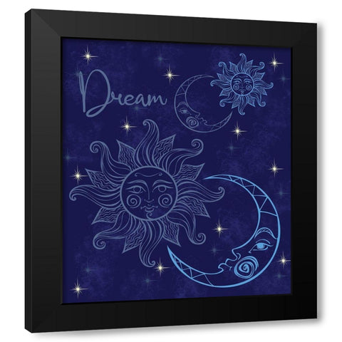 Dream Black Modern Wood Framed Art Print by Gibbons, Lauren