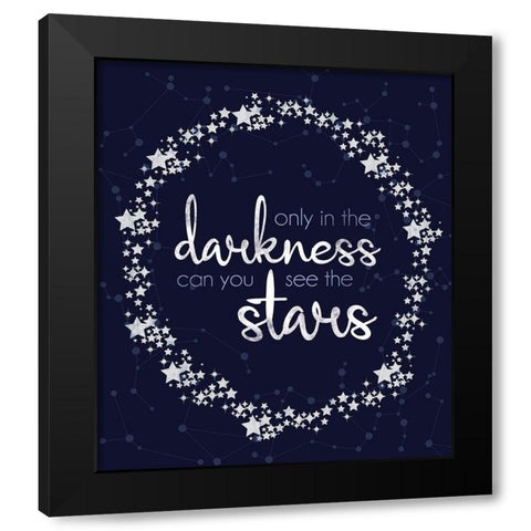 Stars 2 Black Modern Wood Framed Art Print by Gibbons, Lauren