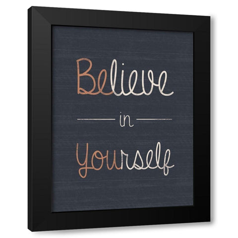 Be You Black Modern Wood Framed Art Print with Double Matting by Gibbons, Lauren