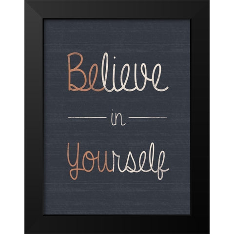 Be You Black Modern Wood Framed Art Print by Gibbons, Lauren