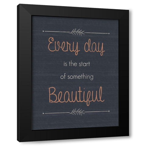 Everyday Black Modern Wood Framed Art Print with Double Matting by Gibbons, Lauren