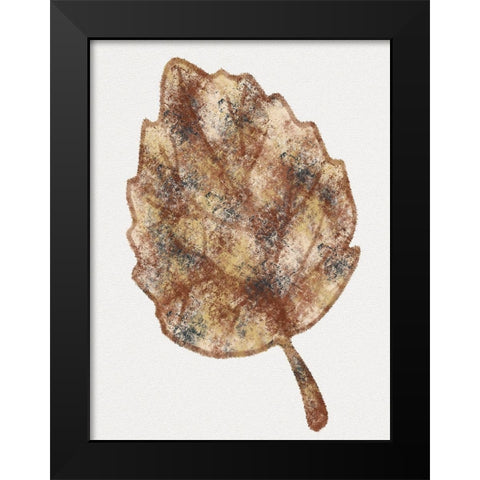 Watercolor Leaf 1 Black Modern Wood Framed Art Print by Gibbons, Lauren