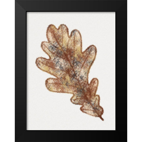 Watercolor Leaf 2 Black Modern Wood Framed Art Print by Gibbons, Lauren