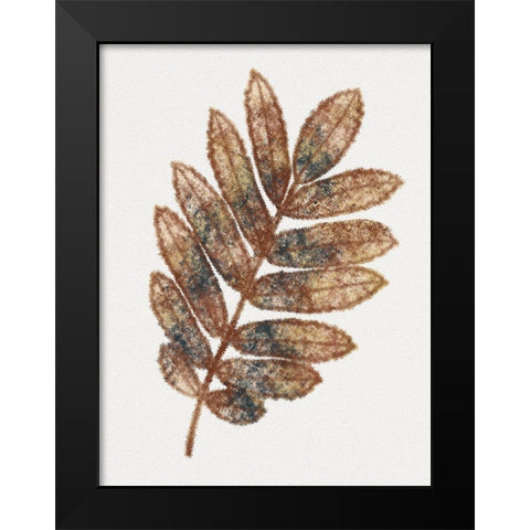 Watercolor Leaf 3 Black Modern Wood Framed Art Print by Gibbons, Lauren
