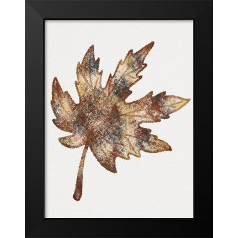 Watercolor Leaf 4 Black Modern Wood Framed Art Print by Gibbons, Lauren