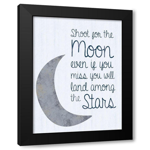 Land Among Stars Black Modern Wood Framed Art Print by Gibbons, Lauren