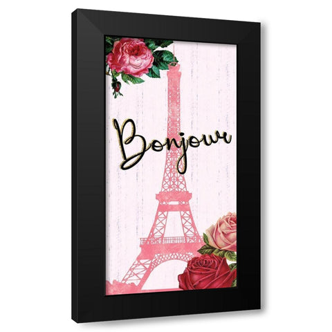Paris 1 Black Modern Wood Framed Art Print with Double Matting by Gibbons, Lauren