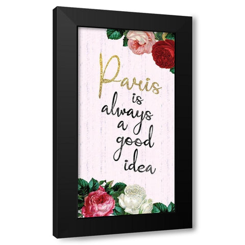 Paris 2 Black Modern Wood Framed Art Print with Double Matting by Gibbons, Lauren