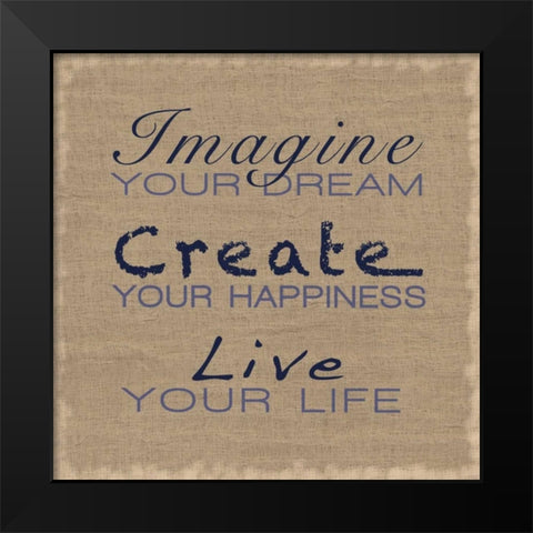 Imagine Your Dream Black Modern Wood Framed Art Print by Gibbons, Lauren