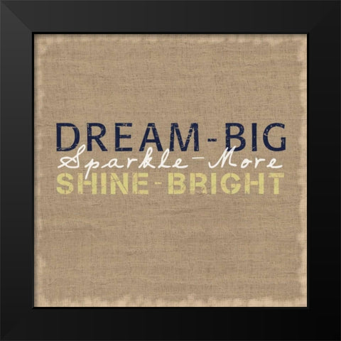 Sparkle More Black Modern Wood Framed Art Print by Gibbons, Lauren