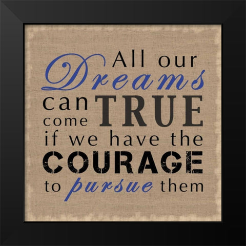 All Our Dreams Black Modern Wood Framed Art Print by Gibbons, Lauren