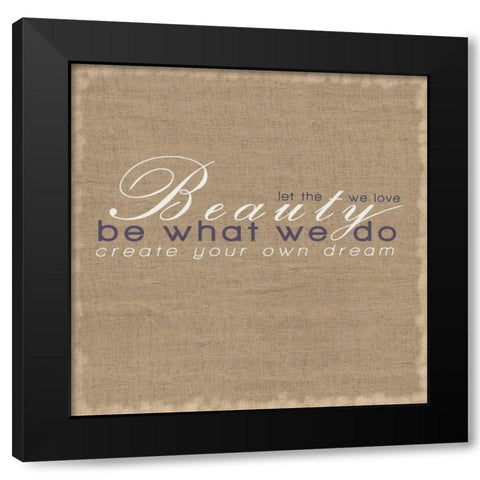 Dream Square Black Modern Wood Framed Art Print with Double Matting by Gibbons, Lauren
