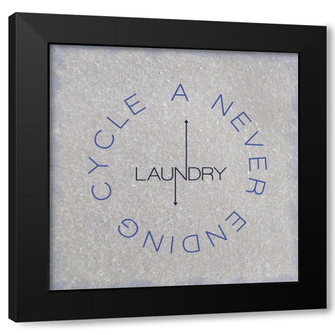 Never Ending Cycle Black Modern Wood Framed Art Print with Double Matting by Gibbons, Lauren