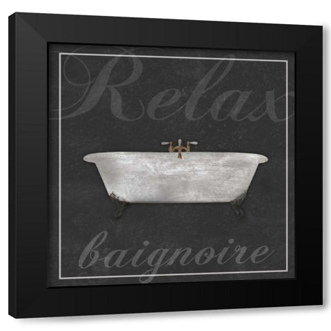 French Bath Black Modern Wood Framed Art Print by Gibbons, Lauren