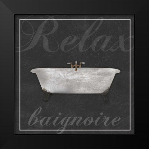 French Bath Black Modern Wood Framed Art Print by Gibbons, Lauren
