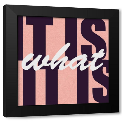 It Is Black Modern Wood Framed Art Print with Double Matting by Gibbons, Lauren