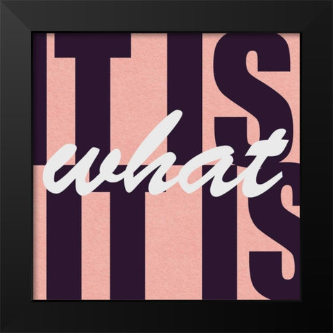 It Is Black Modern Wood Framed Art Print by Gibbons, Lauren