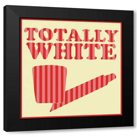 Totally White Black Modern Wood Framed Art Print by Gibbons, Lauren