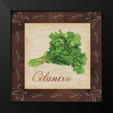 Cilantro Black Modern Wood Framed Art Print by Gibbons, Lauren