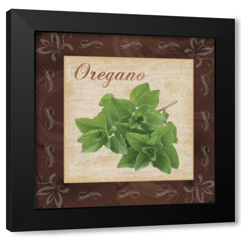 Oregano Black Modern Wood Framed Art Print by Gibbons, Lauren