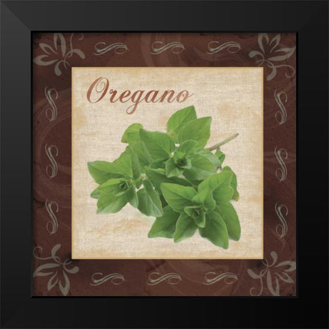 Oregano Black Modern Wood Framed Art Print by Gibbons, Lauren