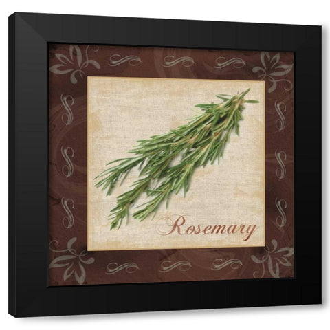 Rosemary Black Modern Wood Framed Art Print by Gibbons, Lauren
