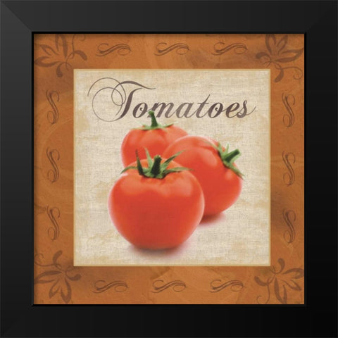 Tomatoes Black Modern Wood Framed Art Print by Gibbons, Lauren