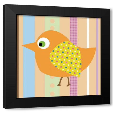 Bird IIlustration Black Modern Wood Framed Art Print by Gibbons, Lauren