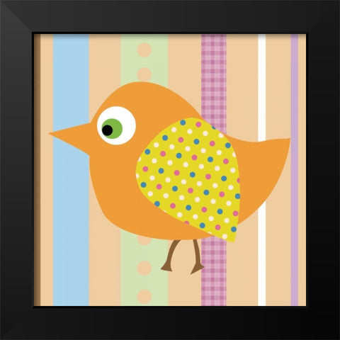 Bird IIlustration Black Modern Wood Framed Art Print by Gibbons, Lauren