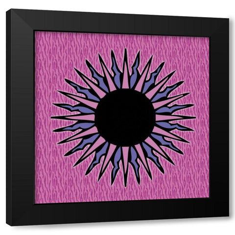 Sun A Black Modern Wood Framed Art Print with Double Matting by Gibbons, Lauren