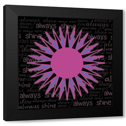 Sun B Black Modern Wood Framed Art Print by Gibbons, Lauren