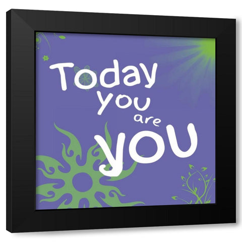 Today You Are Black Modern Wood Framed Art Print with Double Matting by Gibbons, Lauren