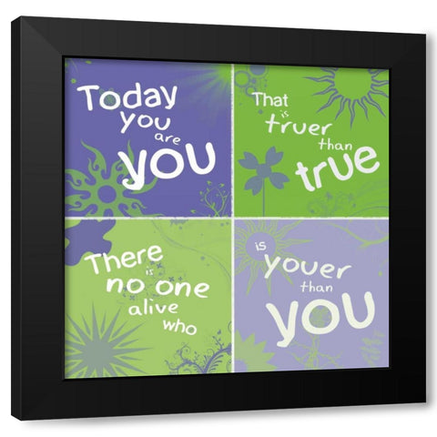 Today Combo Black Modern Wood Framed Art Print with Double Matting by Gibbons, Lauren