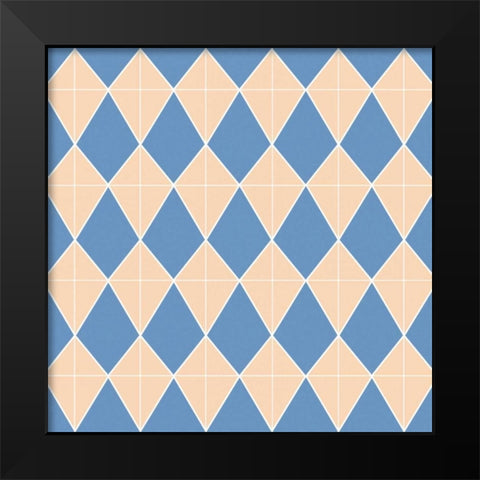 Kite Pattern Black Modern Wood Framed Art Print by Gibbons, Lauren