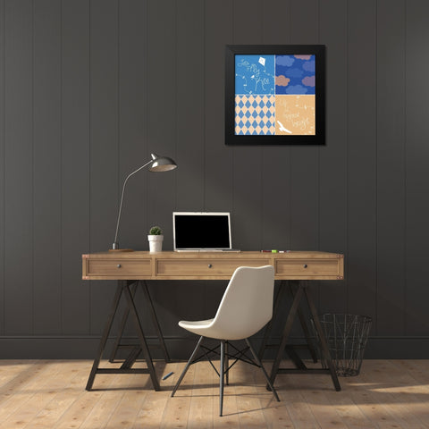 Kite Combo Black Modern Wood Framed Art Print by Gibbons, Lauren