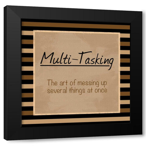 Multi Tasking Black Modern Wood Framed Art Print with Double Matting by Gibbons, Lauren