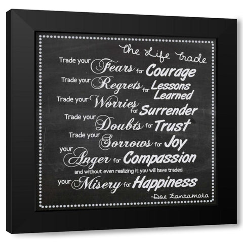 Life Trade White Boarder Black Modern Wood Framed Art Print with Double Matting by Gibbons, Lauren