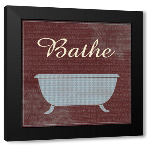 Bathe Black Modern Wood Framed Art Print by Gibbons, Lauren