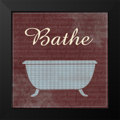 Bathe Black Modern Wood Framed Art Print by Gibbons, Lauren