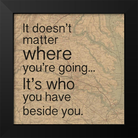 Beside You Black Modern Wood Framed Art Print by Gibbons, Lauren