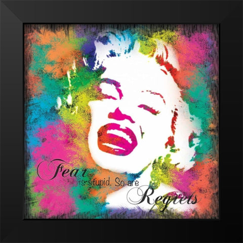 Marilyn Rainbow C Black Modern Wood Framed Art Print by Gibbons, Lauren