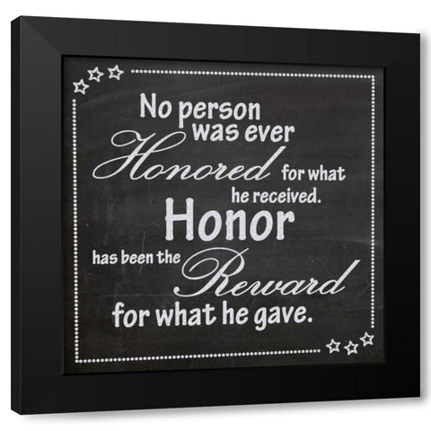 Honor Black Modern Wood Framed Art Print with Double Matting by Gibbons, Lauren