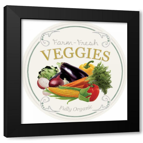 Farm Fresh Black Modern Wood Framed Art Print by Gibbons, Lauren